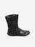 Mi-bottes cuir fille noir 3 - vertbaudet enfant 