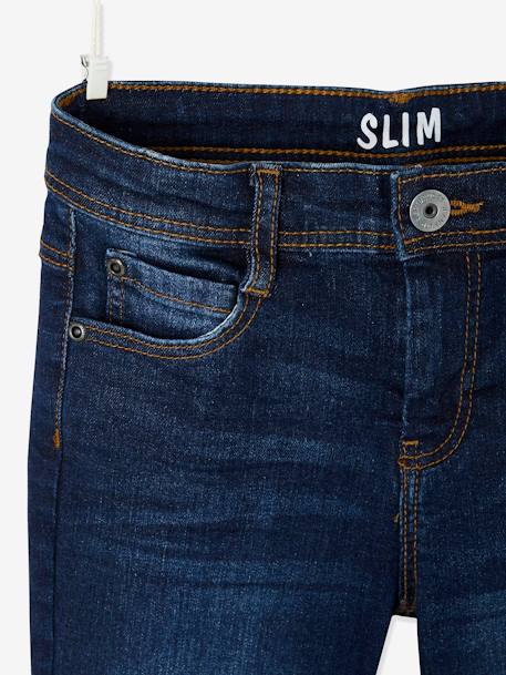 Jean slim MorphologiK FIN 'waterless' garçon DENIM BRUT+DENIM GRIS FONCE+double stone+STONE 5 - vertbaudet enfant 