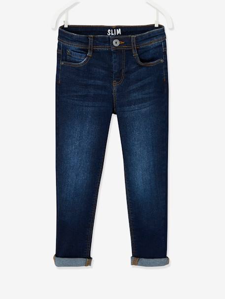 Jean slim MorphologiK FIN 'waterless' garçon DENIM BRUT+DENIM GRIS FONCE+double stone+STONE 2 - vertbaudet enfant 