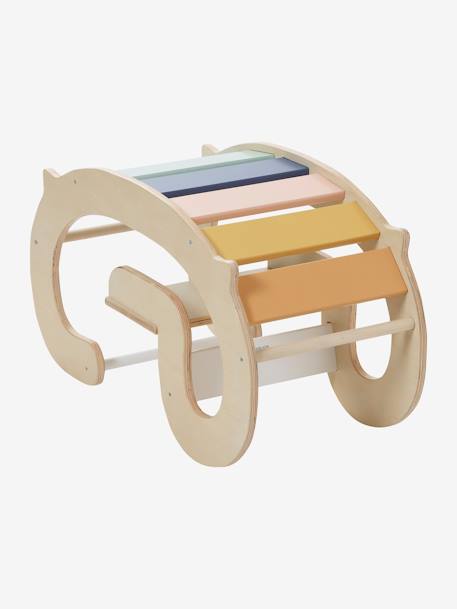 Bascule d'intérieur en bois FSC® BEIGE MOYEN UNI AVEC DECOR 3 - vertbaudet enfant 