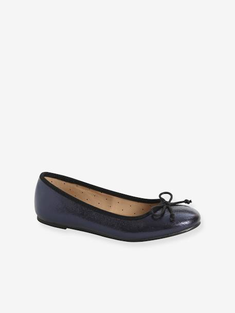 Ballerines irisées fille Bleu marine métallisé+dark silver+Orchidée 3 - vertbaudet enfant 