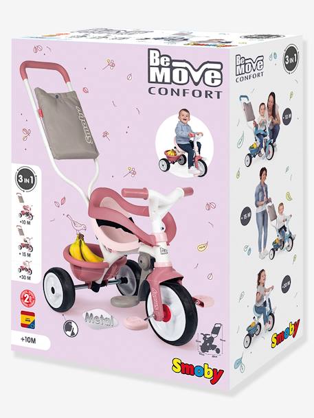 Tricyle Be Move Confort - SMOBY ROSE POUDRE 2 - vertbaudet enfant 