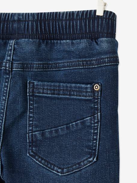 Jean droit doublé facile à enfiler garçon denim blue black+DENIM GRIS FONCE 6 - vertbaudet enfant 