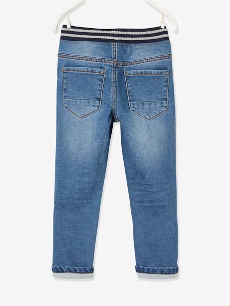 Pantalon en molleton effet denim intérieur chaud denim brut+stone 9 - vertbaudet enfant 