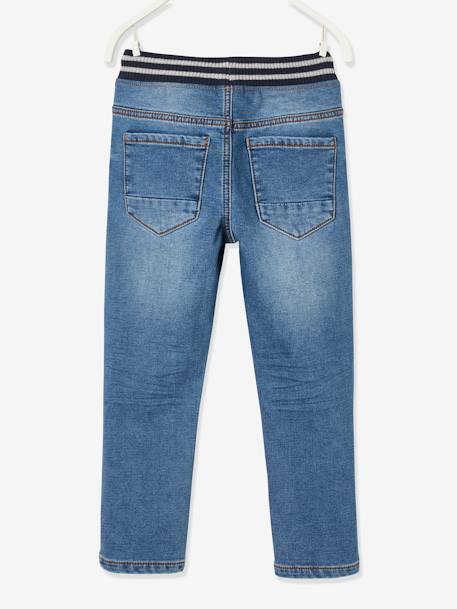 Pantalon en molleton effet denim intérieur chaud denim brut+stone 8 - vertbaudet enfant 