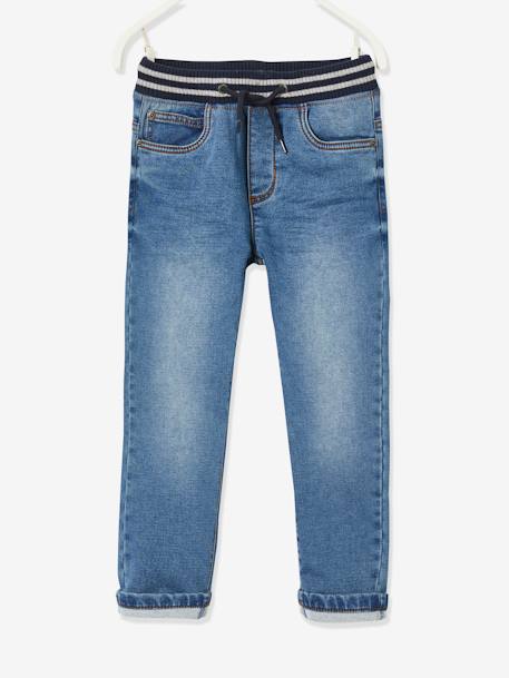 Pantalon en molleton effet denim intérieur chaud denim brut+stone 7 - vertbaudet enfant 