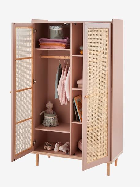 Armoire cannage LIGNE POÉSIE rose+vert 2 - vertbaudet enfant 