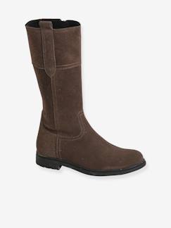 Chaussures-Bottes en cuir fille