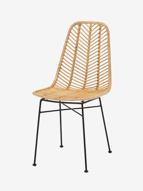 Chaise en rotin primaire Kana naturel 1 - vertbaudet enfant 