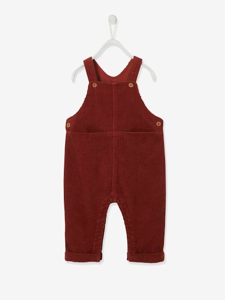 Salopette velours bébé garçon olive+terracotta 8 - vertbaudet enfant 