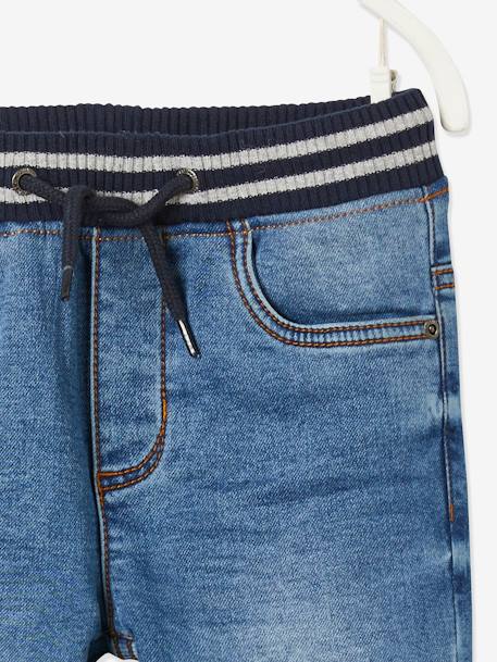 Pantalon en molleton effet denim intérieur chaud denim brut+stone 10 - vertbaudet enfant 