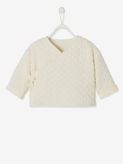 Cardigan croisé forme brassière bébé matelassé  - vertbaudet enfant