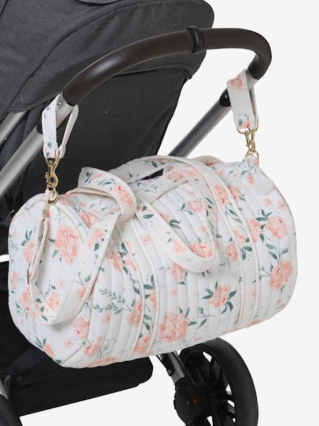 Sac à langer Baby Roll en gaze de coton eau de rose+ivoire imprimé 6 - vertbaudet enfant 