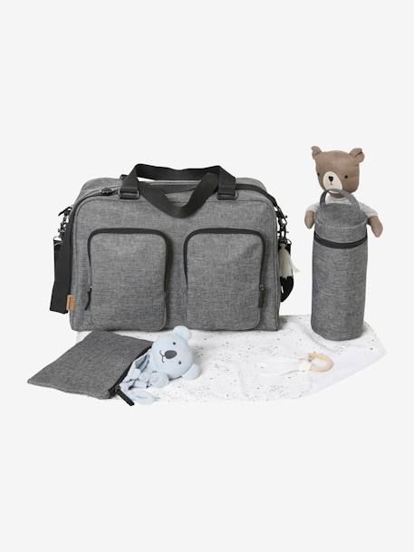 Sac à langer multipoches Family gris 1 - vertbaudet enfant 