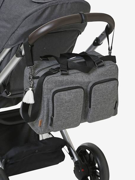 Sac à langer multipoches Family gris 3 - vertbaudet enfant 