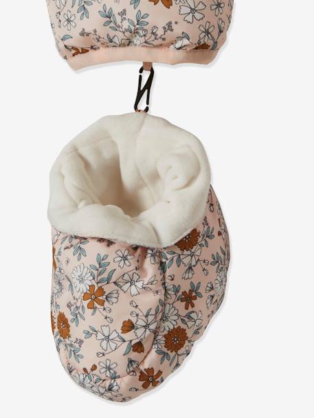 Combi-pilote fleurie bébé matelassée rose pâle imprimé 7 - vertbaudet enfant 