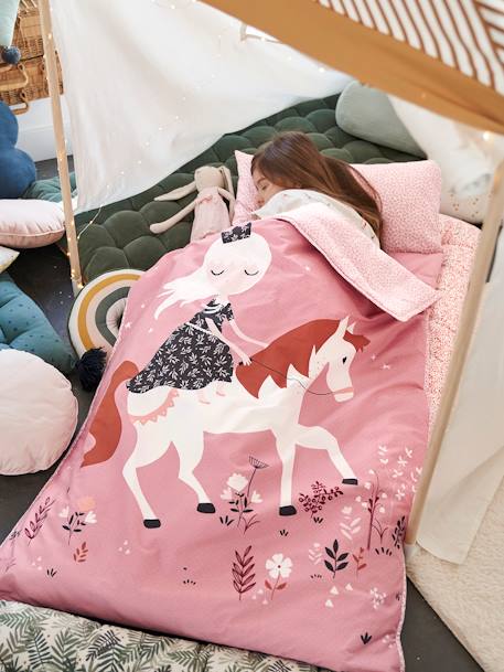 Couchage de sieste maternelle MINILI PRINCESSE NATURE personnalisable rose 7 - vertbaudet enfant 