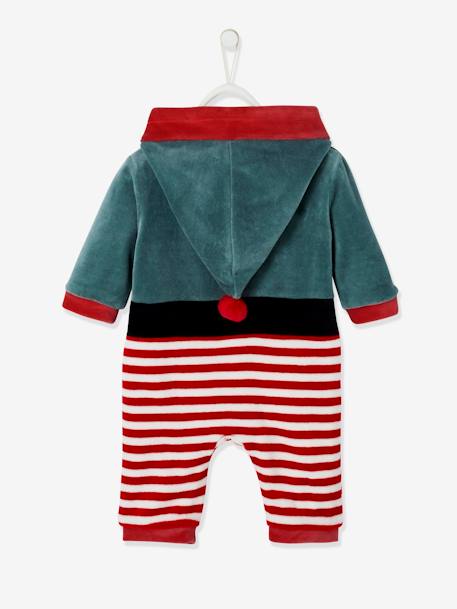 Surpyjama en velours lutin mixte bébé rouge brique 2 - vertbaudet enfant 