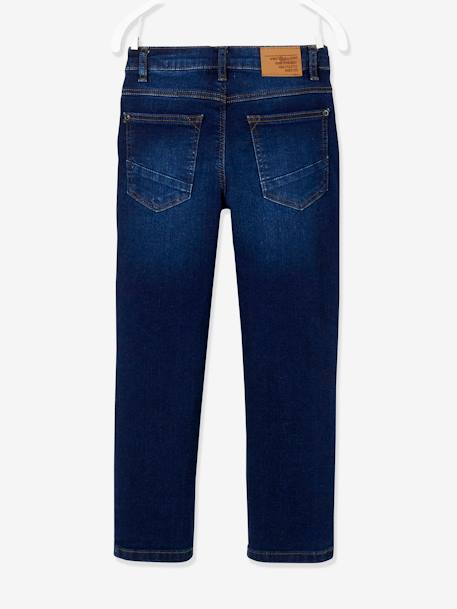 Jean droit MorphologiK FIN 'waterless' garçon DENIM BRUT+STONE 4 - vertbaudet enfant 