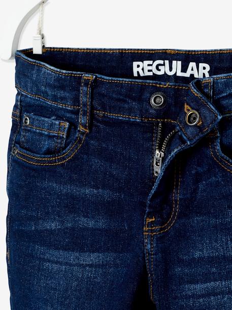 Jean droit MorphologiK MEDIUM 'waterless' garçon DENIM BRUT+STONE 7 - vertbaudet enfant 