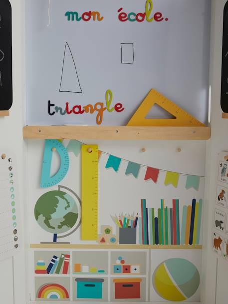 Salle de classe triptyque en bois FSC® multicolore 6 - vertbaudet enfant 