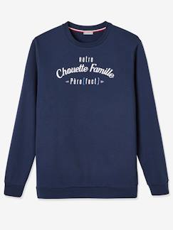 Vêtements de grossesse-Sweat homme notre Chouette Famille collection capsule vertbaudet fabrication française