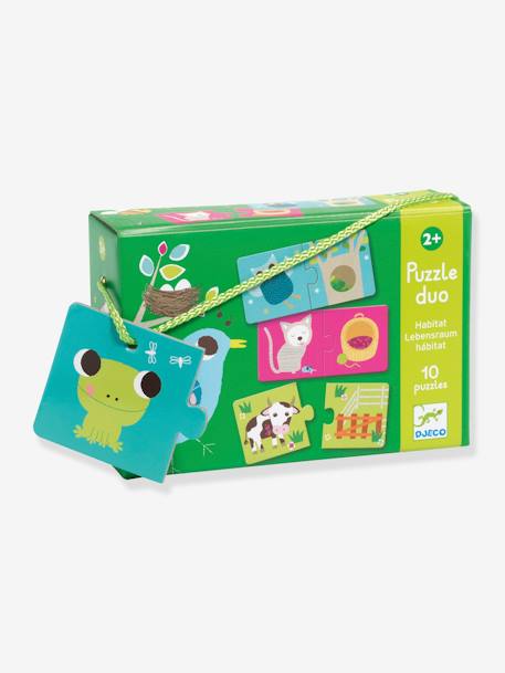 Puzzle Duo Habitat - DJECO MULTICOLORE 1 - vertbaudet enfant 