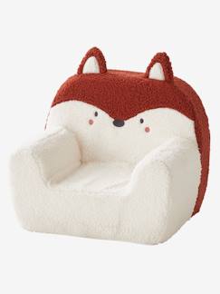 Idées cadeaux bébés et enfants-Fauteuil en mousse et fausse fourrure Renard