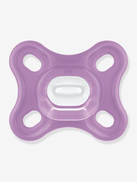 Lot de 2 sucettes nouveau-né en silicone MAM Comfort Bleu + vert+Rose + violet 8 - vertbaudet enfant 