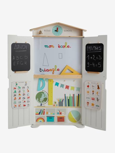 Salle de classe triptyque en bois FSC® multicolore 10 - vertbaudet enfant 