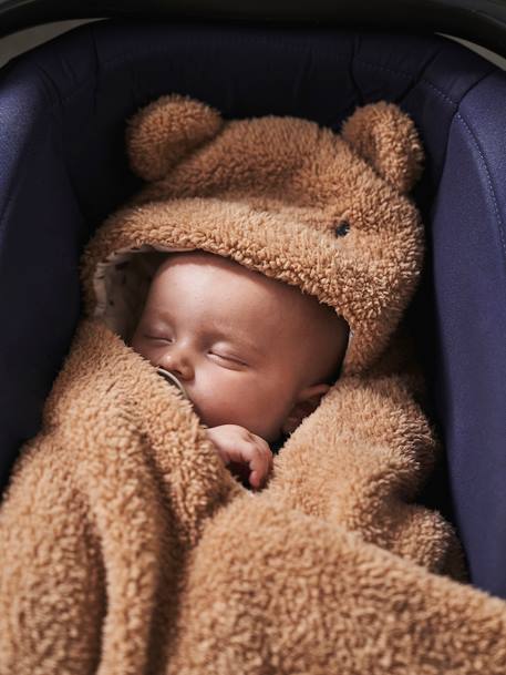 Petit Béguin - Pyjama bébé en Velours Ouverture Pont Bisous