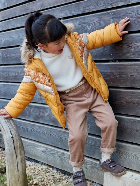 Pull col roulé en maille douillette fille bleu ciel+ivoire 11 - vertbaudet enfant 