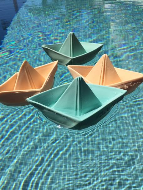 Jouet de bain Bateau Origami - OLI & CAROL MENTHE 10 - vertbaudet enfant 