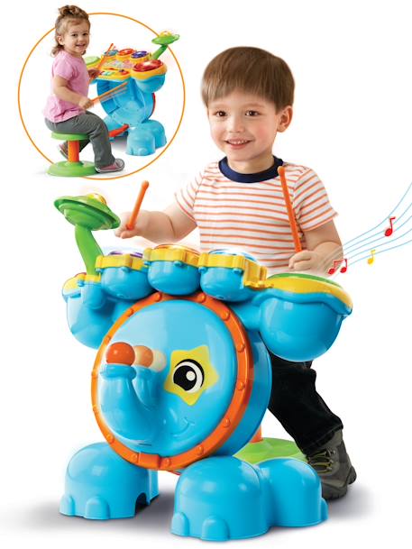 Ma Batterie Jungle Rock Eléphant - VTECH MULTICOLORE 2 - vertbaudet enfant 