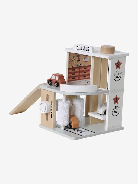 Garage + station service en bois FSC® multicolore 5 - vertbaudet enfant 