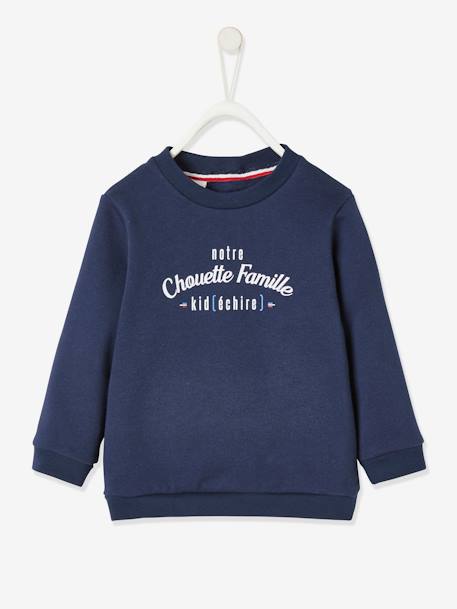 Fille-Pull, gilet, sweat-Sweat-Sweat enfant notre Chouette Famille collection capsule vertbaudet fabrication française