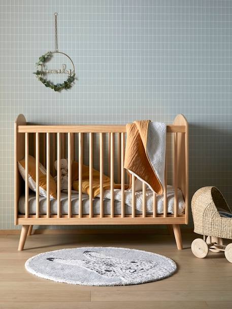 Lit bébé LIGNE CONFETTI NATURE pin massif 4 - vertbaudet enfant 