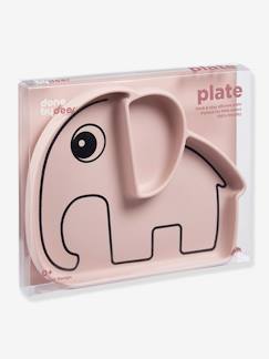 Puériculture-Repas-Vaisselle, coffret repas-Assiette DONE BY DEER Stick&Stay Elephant en silicone