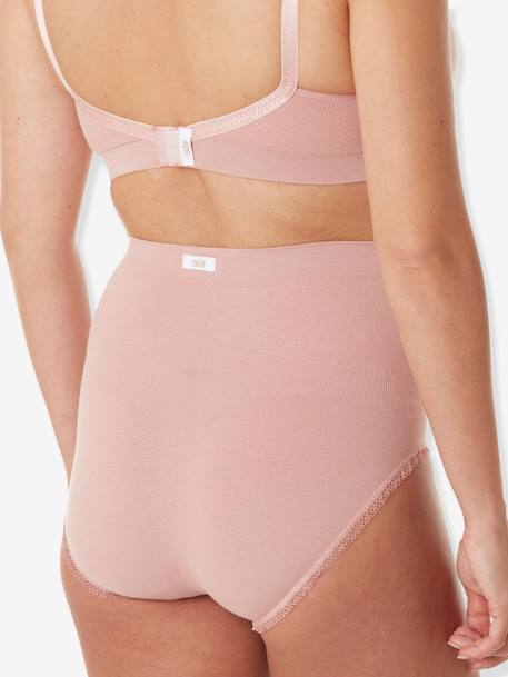 Culotte haute de grossesse sans couture Organic CACHE COEUR naturel+ROSE 8 - vertbaudet enfant 