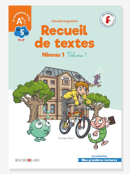 Livre Recueil de textes Alphas Niveau 1 Volume 1 - RÉCRÉALIRE MULTICOLORE 1 - vertbaudet enfant 