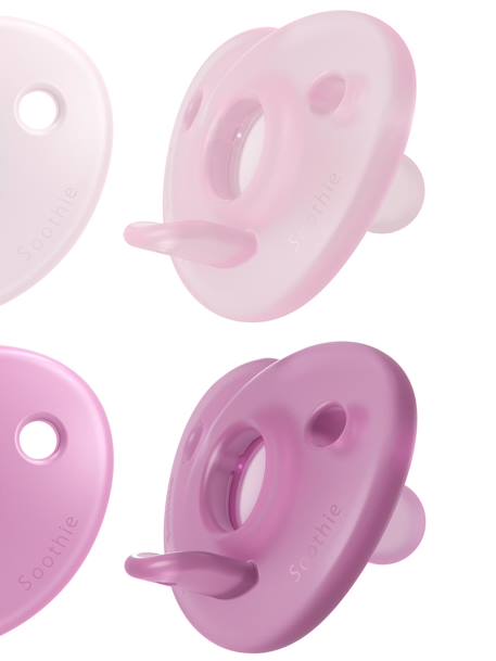 Lot de 2 sucettes nouveau-né Philips AVENT Soothie Cœur Bleu clair + bleu+Rose pâle + rose framboise 10 - vertbaudet enfant 