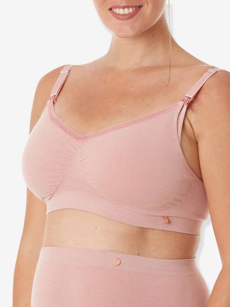 Brassière de grossesse et d’allaitement sans coutures Organic CACHE COEUR naturel+ROSE 8 - vertbaudet enfant 