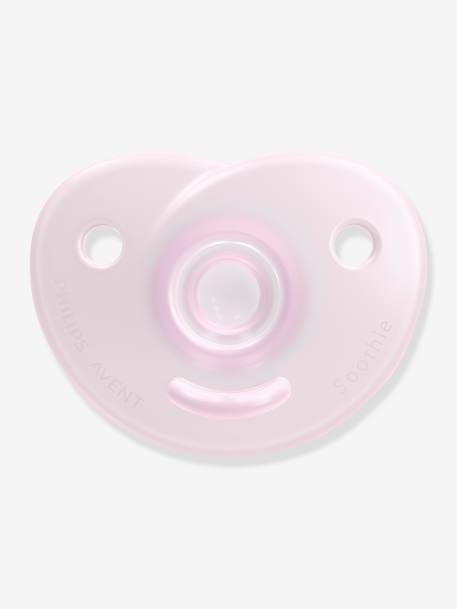 Lot de 2 sucettes nouveau-né Philips AVENT Soothie Cœur Bleu clair + bleu+Rose pâle + rose framboise 22 - vertbaudet enfant 