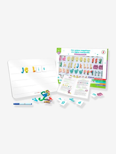 Coffret Mon Ardoise Magnétique des Alphas Transformés - RÉCRÉALIRE blanc et vert 4 - vertbaudet enfant 