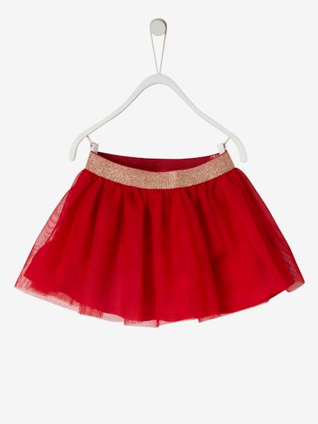 Coffret cadeau de Noël T-shirt étoiles et jupe en tulle bébé ivoire imprimé 5 - vertbaudet enfant 