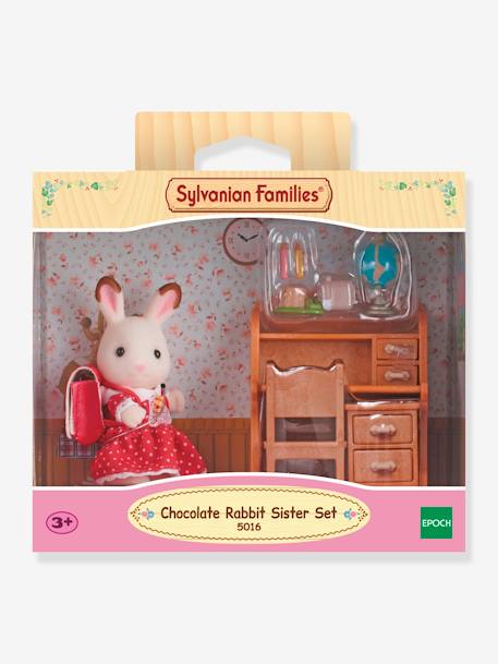 La Fille Lapin Chocolat et Bureau - SYLVANIAN FAMILIES BLANC 1 - vertbaudet enfant 