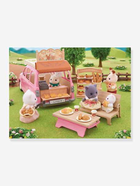 Le Monospace Rose et Set de Pique-Nique - SYLVANIAN FAMILIES BLANC 2 - vertbaudet enfant 