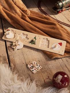 Jouet-Puzzle boutons Noël en bois FSC®