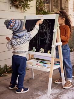 Jouet-Activités artistiques et musicales-Tableaux, dessin et peinture-Tableau 4 en 1 en bois FSC®