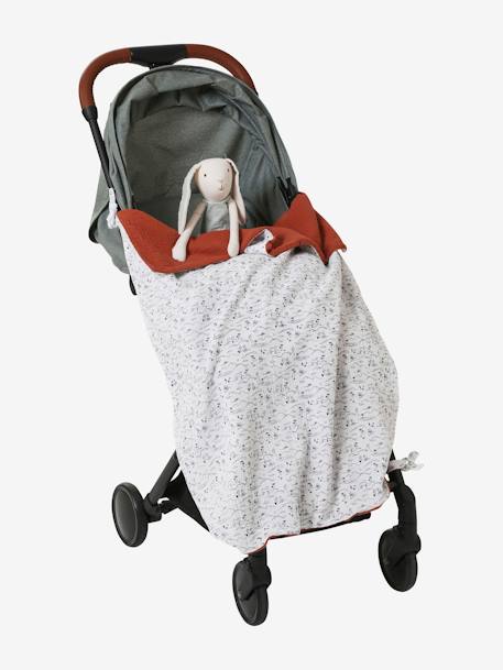 Plaid réversible pour poussette imprimé coeurs+sahara 10 - vertbaudet enfant 